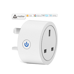 Sixwgh Wifi 3 pin Anh cắm ổ cắm thông minh 110V/220V vấn đề ABS Tương thích nhựa Google nhà Alexa <span class=keywords><strong>SmartThings</strong></span> để sử dụng nhà - Product Image 1