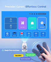 Proyector Inteligente Actualizado 2026 HY300 Ultra Quad-core WiFi Conexión Inalámbrica Ultra Rápida BT5.0 4K 8K HD Android 14