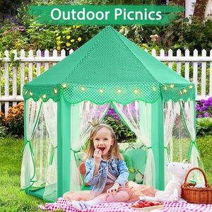 Portable Kids Toy Tent Princess Pink Girl Castle Play House Children Small House Folding <strong>Playtent</strong> Children's Tent Indoor - Product Image 6