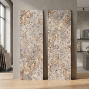 Dalle en pierre frittée de luxe Satvario Calcutta 800x2400mm 15mm, carreaux en porcelaine pour décoration murale design - Product Image 2