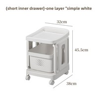 Support de rangement pour poussette domestique multicouche simple salon en plastique sur pied avec étagères de rangement pour snacks et livres