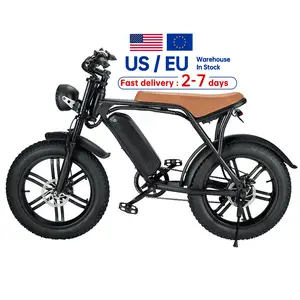 Bicicleta eléctrica de largo alcance, e-bike de carretera, neumático ancho, 1000w, 15Ah, almacén de UE y EE. UU.