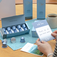 Boîte d'emballage de capsules de café réutilisables, logo personnalisé imprimé, boîte d'emballage pour capsules de café