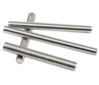 High Quality 304/316 Stainless Steel Zinc Metric Threaded Rod 50mm 100mm 200mm Hot Dipped Galvanized Class 4.8/8.8