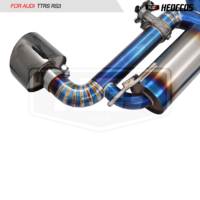 Échappement sport professionnel en alliage de titane poli miroir pour AUDI TTRS RS3 2.5T 2018~2023 avec soupape électronique et télécommande
