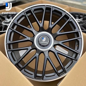 Ruedas forjadas DJJ, ruedas de aleación de malla negra personalizadas de 19 pulgadas 5X112 para <span class=keywords><strong>Mercedes</strong></span>-Benz W204 W205 C260 <span class=keywords><strong>AMG</strong></span> C63 C43 C300 - Product Image 1