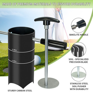 Portable Custom Model Golf Hole Cutter Tool Removable Handle Easy Cup Installation DIY <strong>Putting</strong> Green <strong>Setup</strong> Practice Accessories - Product Image 5