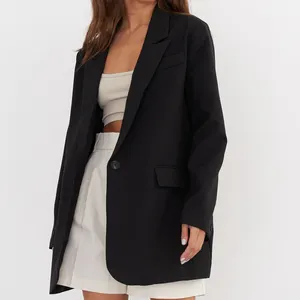 Terno feminino personalizado de outono elegante, tweed feminino conjunto de duas peças 2024, novo blazer e vestido suspensos