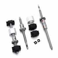 Kit de vis à billes miniature SFU1204 12 mm avec supports et coupleurs BK10 BF10 pour petite machine CNC, imprimante 3D, bricolage, marque JYJM, longue durée de vie