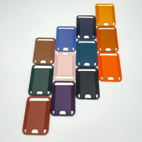 Portefeuille magnétique super résistant en cuir PU avec bande élastique fine, blocage RFID, pour cartes de crédit et cartes d'identité, de luxe, OEM