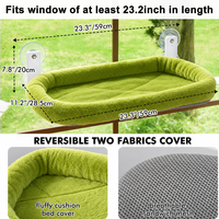 Hamac de fenêtre pour chat à ventouse, lit, siège, chaise longue et étagère pour chats de grande taille d'intérieur, pour le bain de soleil, OEM ODM personnalisé