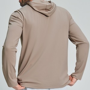 Camiseta Deportiva para Hombre, para Fitness, Ocio, Transpirable y Agradable al Tacto, con Capucha y Mangas Largas, para Viajes Diarios, Caminatas por la Ciudad y el Hogar - Product Image 3