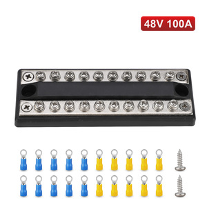 Cnspeed Busbar Dual Row Terminal Block 5 Circuit High Current RV <b>Yacht</b> Electrical System - Product Image 4