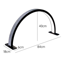 Lampe LED demi-lune 34 pouces pour manucure, lampe de table pour ongles, lampe de bureau en forme d'arc, lampe demi-lune pour cils et salon