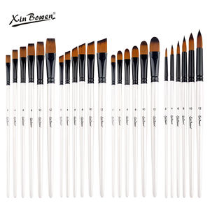 Xin Bowen all'ingrosso pennelli per capelli in nylon pincel arte set di pennelli 6 pz pennello con logo - Product Image 1