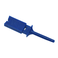 60PCS 6 Couleurs Petit SMD IC Crochet Clip Grabbers Test Sonde Câble pour Multimètre