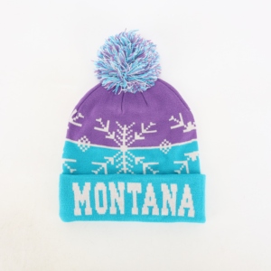 Wholesale Custom High Quality Unisex Acrylic Cap Dyed Woven Label Knitted Gorras Winter Ski Hat <strong>Pom</strong> <strong>Pom</strong> OEM <strong>Beanie</strong> - Product Image 1