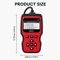 Lector de Códigos OBD2 Profesional V320, Escáner de Diagnóstico de Fallas del Motor, Eliminador de Códigos DTC, Herramienta de Reinicio de Luz de Advertencia del Motor