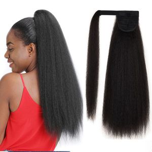 วิกผมหางม้าแบบพองฟูสำหรับผู้หญิงแอฟริกัน รุ่น <span class=keywords><strong>K888</strong></span> สีออมเบร ผมยาวหยิกแบบไหม YAKI หนานุ่ม ติดเวลโคร - Product Image 1