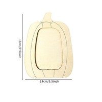 Cadre photo DIY en bois en forme de citrouille, style minimaliste moderne, pour Halloween et Thanksgiving, ornement créatif à graffiter, pour la maison, importé de Chine