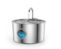 Bebedero para Mascotas de Acero Inoxidable 304, Dispensador para Perros y Gatos, Capacidad de 32L, Interfaz USB, Elemento Filtrante, Enchufe Internacional