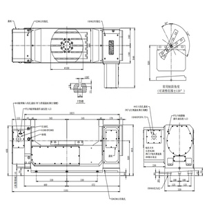 Système de machine AC250, accessoires de plateau tournant quatre axes cinq axes, arbre à cames d'origine neuf, table rotative quatre axes à vendre - Product Image 1
