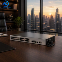Switch Ethernet Gigabit Administrado de 24 Puertos 5720S-28X-SI-DC con 4 Puertos de Uplink Fijos 10G SFP+, Unidad de Alimentación de CC 48V-60V