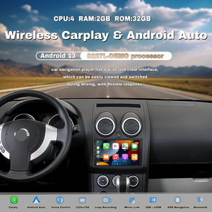 Đầu CD xe hơi 7 inch, phù hợp với Nissan Qashqai 2007-2011 và nhiều hơn nữa, hỗ trợ Carplay không dây, <span class=keywords><strong>Android</strong></span> Auto, <span class=keywords><strong>Android</strong></span> 13, GPS - Product Image 2