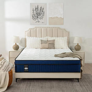 Best-seller Matelas hybride de luxe à ressorts ensachés bleu Euro Top 10 ans de garantie disponible <span class=keywords><strong>en</strong></span> tailles Twin/Full/Queen/King - Product Image 3
