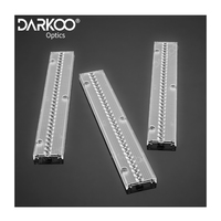Lentilles Éclairage En Plastique Smd Degré 30 Optique Led Linéaire Piste Lumière Mur Lentille De Lavage Module Pc Lumières Lentille Optique Linéaire