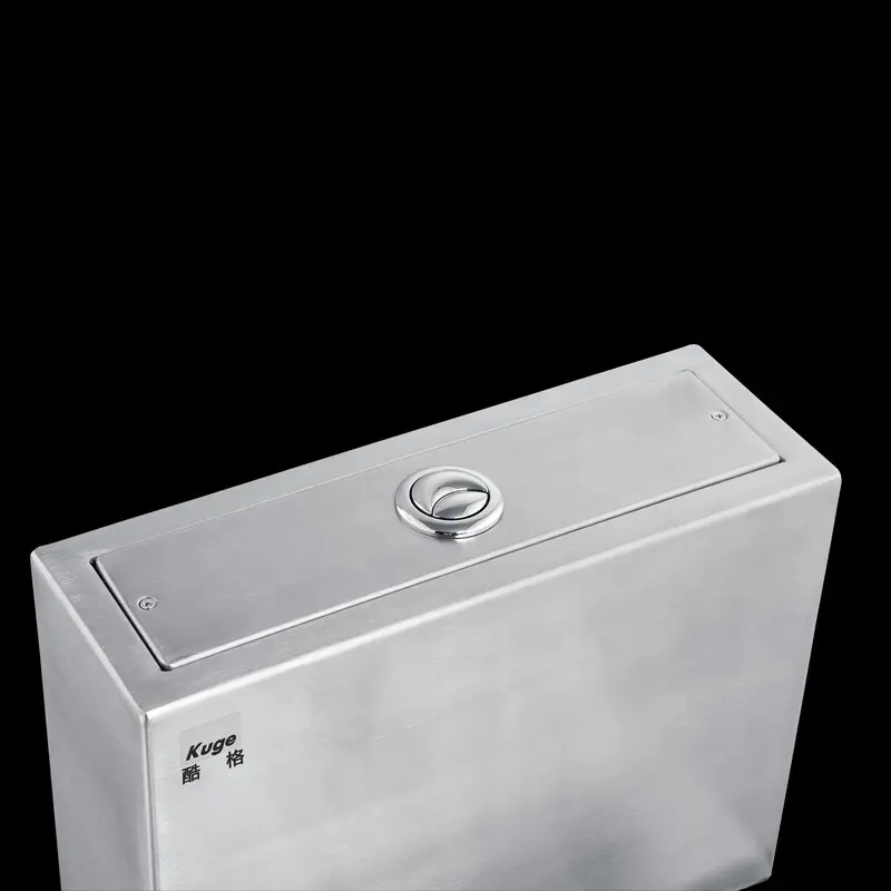 Stainless Steel flush cistern Squatting Pan Toilet Use water tank for sale