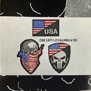 Écusson brodé du drapeau américain pour uniforme tactique Toile avec paillettes Noir Blanc Crochet Boucle Fermeture USA Inspiré Accessoire - Product Image 3