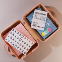 Tuiles de Mahjong américaines en acrylique transparent couleur gelée, conformes NMJL, avec numéros anglais, vente en gros d'usine