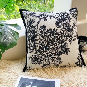 Thời Trang Mặt Ánh Sáng Sang Trọng Màu Trắng Và Màu Đen Trừu Tượng Thêu Gối Mẫu Phòng Sofa Đệm Bìa <span class=keywords><strong>C</strong></span>ửa Sổ Gối tựa lưng - Product Image 4