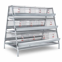 Cage à poulets en fil d'acier galvanisé pliable, best-seller en Afrique, pour élevage avicole