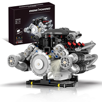 Kaiyu K96209 Superauto con Motor V8, Piezas de Repuesto Modelo 689, Motor de Pellets con Luz Ambiental, Regalo Perfecto para Niños, Juego de Bloques de Construcción