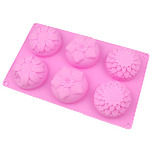 Silicone <b>Mold</b> Cakes <b>Jelly</b> Puddings Handmade Soaps Flower Shapes Heat-Resistant Non-Toxic Easy Demoulding Easy Clean Microwave - Product Image 5