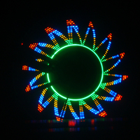 Feux indicateurs LED colorés double face pour roues de vélo de montagne Feux de signalisation pour pneus de roue