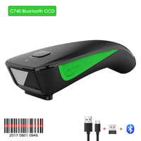 Caribe — Mini Scanner de codes-barres, portatif, sans fil, de couleur bleue, Design anti-flocons
