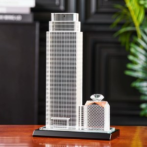 Cao Cấp Tùy Chỉnh Thực Hiện Hiện Đại Tinh Thể Xây Dựng Kiến Trúc Mô hình Kinh Doanh Sang Trọng Quà Tặng Cho Công Ty Sự Kiện Nhà Máy Bán Buôn - Product Image 5