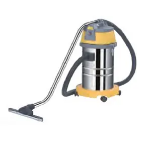 30L 1200W single motor 220V/110V yellow colour small size stainless steel tank wet and dry vacuum cleaner for commercial purpose