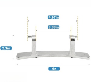 Charnière de porte de sèche-<span class=keywords><strong>linge</strong></span> 4774ER2008A, charnière métallique pour appareil électrique, sèche-<span class=keywords><strong>linge</strong></span> et lave-<span class=keywords><strong>linge</strong></span>, pièces détachées - Product Image 3