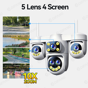 Cámara de Seguridad WiFi 5G de 20MP con Audio Bidireccional, Cuatro Lentes, Resistente al Agua, Seguimiento Automático, Detección de Movimiento y Alarma - Product Image 3