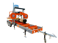 Scie à ruban horizontale portable de 36 pouces avec moteur à essence de 27 CV, état neuf, pour la coupe du bois