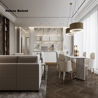 Ensemble de canapés sectionnels modernes et minimalistes avec rembourrage en éponge écologique pour salon et appartement