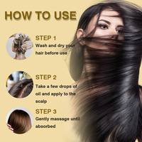 Minyak Esensial Perawatan Rambut Ginseng Melembapkan - Perawatan Anti-Kusut untuk Rambut Rusak dan Kering, Perawatan Rambut Tanpa Bilas yang Menutrisi
