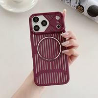 Coque de téléphone magnétique antichoc en gros pour iPhone 16 Pro Max, protection robuste avec protection de l'objectif de l'appareil photo, logo personnalisé OEM
