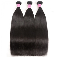 Extensions de Cheveux Humains Remy Brésiliens Lisses, Lots de 1/3 Pièces, Couleurs Bourgogne Rouge Blond 27 Brun Ombré