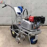 Machine de marquage routier à pulvérisation à froid à fonctionnement flexible pour lignes de parking et marquage de voirie municipale à peinture à température normale