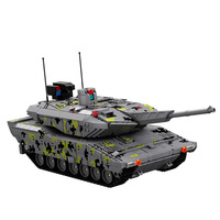 12GO 96001 Dördüncü Nesil Leopar KF15 Panter Askeri Tank Montajlı Yapı Taşları Erkek Çocuk Oyuncağı